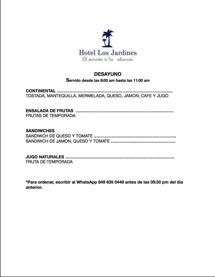 Hotel los jardines Monte Cristi
